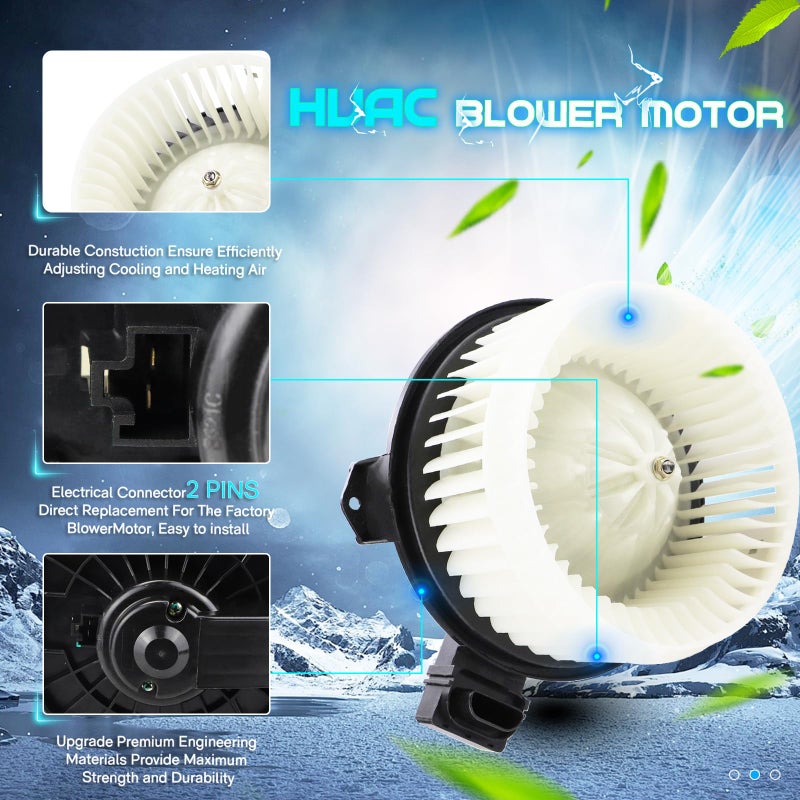 ILONPA AC Heater Blower Motor Fits for Honda Civic 2006 2007 2008 2009 2010 2011, Jeep Wrangler 2007-2010, Replaces 700194, 79310SNAA01, 79310-SNA-A01, 615-50106 - Image 4